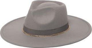 San Diego Hat Company Faux Felt Fedora in Charcoal at Nordstrom Rack