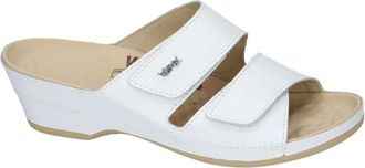 Vital Schoenen, Dames, Wit, 36 EU, Leer, 12541 Wedge Mules