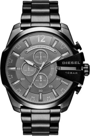 Diesel Accessoires, Heren, Zwart, ONE Size, Mega Chief Chronograph
