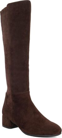 Dune London Ladies TAYLA Stretch Knee-High Boots Size UK 4 Suede Knee High Boots
