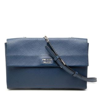 Prada Pre-owned Prada Saffiano Leather Double Turnlock Crossbody Ladies NUMJPKQ5Y3KPRE8B