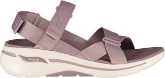 Skechers Womens GO Walk Arch Fit Sandal - Attract - Lavender Textile - UK 5