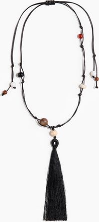 H&M Schnurkette mit Kunststoffperlen - Schwarz