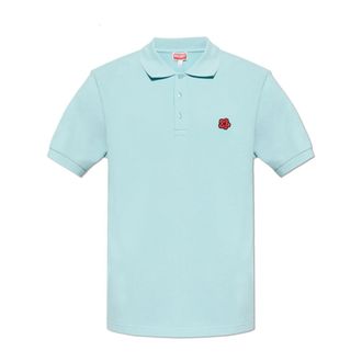 Kenzo Polo Shirts, male, Blue, Size: L Boke Flower Slim Polo