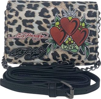 Ed Hardy Womens Micro Crossbody Bag, Cheetah, One Size
