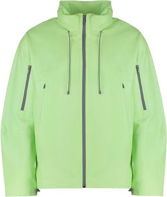 Givenchy Green Zipped Hooded Jacket