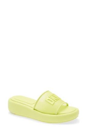 DKNY Odina Platform Slide Sandal in Chartreuse at Nordstrom Rack, Size 7.5