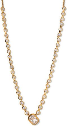 Nadri Brooklyn Cubic Zirconia Necklace in Gold at Nordstrom