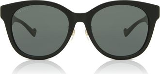 Gucci GG1002SK Asian Fit 001 Womens Sunglasses Black Size 56 - Free RX Lenses - Free RX Lenses