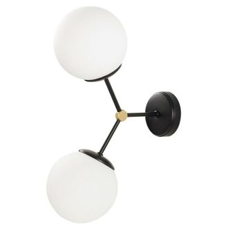 Wonderlamp Aplique De Pared Mulen Negro (2 Luces)