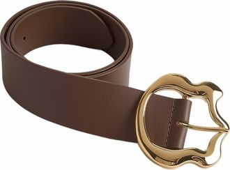 Cynthia Rowley Signature Buckle Belt in Brown at Nordstrom