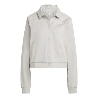 adidas (WMNS) adidas Track Top with Healing Crystals Inspired Graphics Grey IC5713