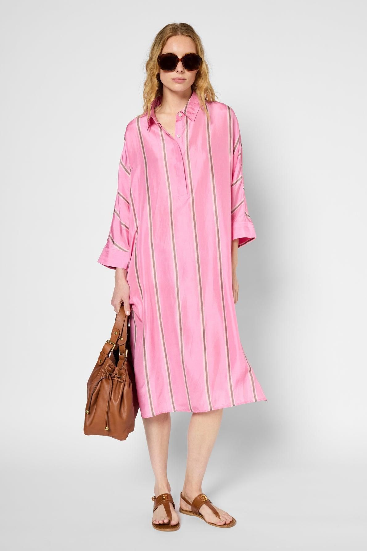 Smallshow Robe D'allaitement à Manches Courtes à Volants Pour Femme, Gris/Bleu, Taille S