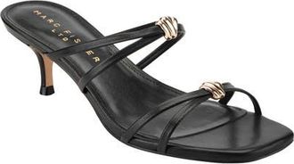 Marc Fisher Baizel Strappy Slide Sandal in Black at Nordstrom, Size 6.5