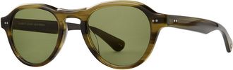 Garrett Leight MCNALLY SUN DGFR/LIM Mens Sunglasses Green Size 48