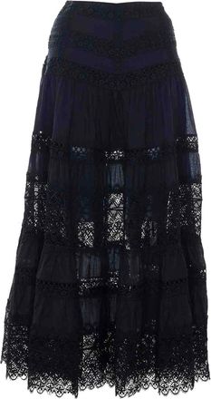 Charo Ruiz Ibiza Ibiza Black Serza Long Skirt
