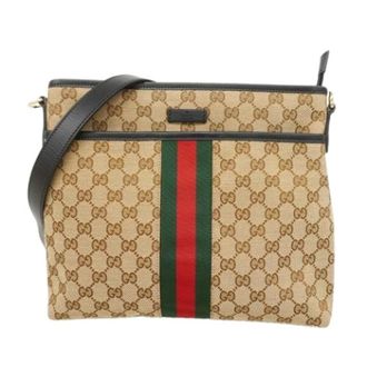 Gucci Pre-owned Cross Body Bags, female, Brown, Size: ONE SIZE Pre-owned Vintage Shoulder Bag