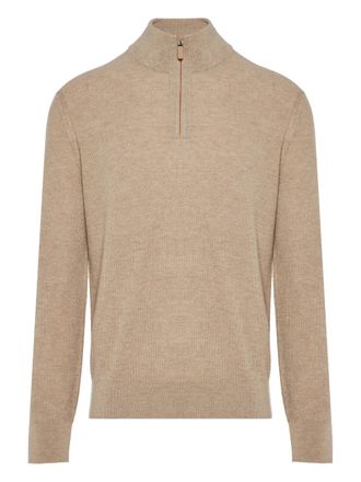 Ermenegildo Zegna half-zip sweater - Neutrals