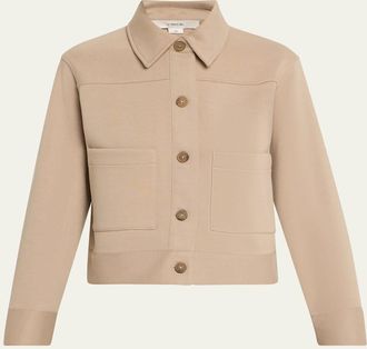 Vince Cropped Patch Pocket Jacket