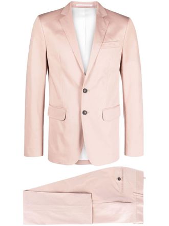 Dsquared2 tailored single-breasted suit - men - Cotton/Elastane/Polyester - 46 - Pink