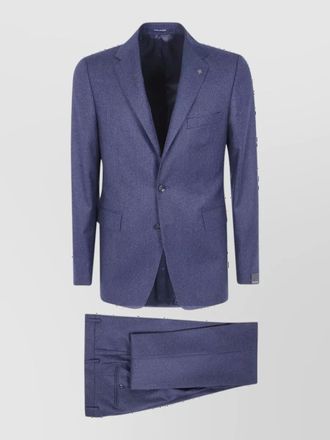 Tagliatore virgin wool single breasted tuxedo jacket