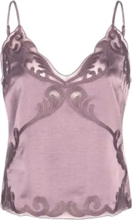 Dante6 Tops, Dames, Roze, XS, Polyester, Die Ligne Kant Camisole