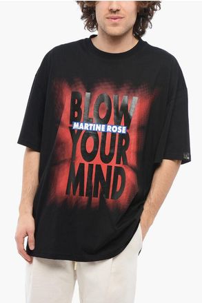 Martine Rose Gradient Effect Oversized BLOW YOUR MIND Crew-neck T-shirt size S