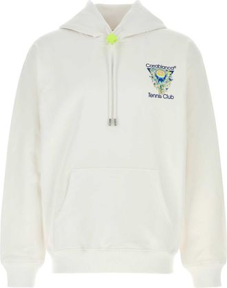 Casablanca White Cotton Sweatshirt