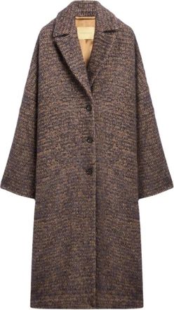 Momoni Single-Breasted Coats - Dames - Mantel - Veelkleurig - M - Jassen