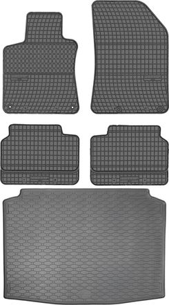 OEM Juego De Alfombrillas De Goma Para Peugeot 308 Ii Hatchback (2013-2021) + Alfombrilla Para Maletero