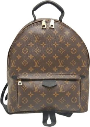 Louis Vuitton Pre-owned Backpacks, female, Brown, Size: ONE SIZE Pre-owned Vintage Canvas Backpack