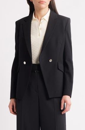 BOSS Jatawa Double Breasted Blazer in Black at Nordstrom Rack, Size 8