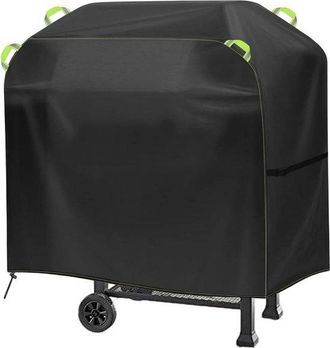 OEM Funda Para Barbacoa De 145 X 117 X 61 Cm, Funda Protectora Para Barbacoa Rectangular O Carrito De Parrilla, Tela Oxford Negra