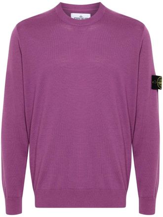 Stone Island Compass-badge sweater - Purple