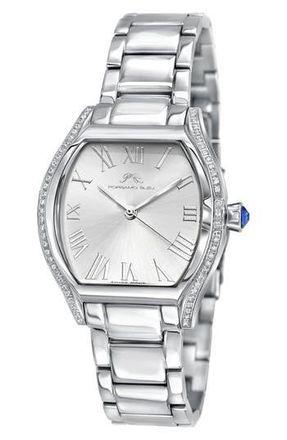 Porsamo Bleu Womens Celine Bracelet Watch, 33.5mm x 40mm in Silver at Nordstrom Rack