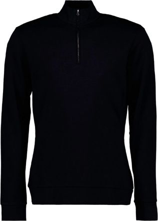 Orlebar Brown Mens Neilson Wool Half Zip Sweater In Black