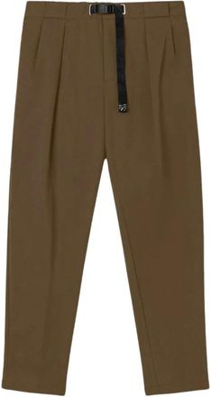 White Sand Pantaloni in cotone con coulisse - - Trousers - Uomo - Marrone - S