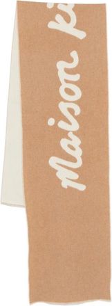 Maison Kitsuné Accessoires, Heren, Bruin, ONE Size, Pm 06202Wb 0038 Licam Sjaal