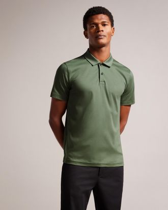 Ted Baker Zeiter Heren Korte Mouwen Slim Fit Zachte Touch Polo