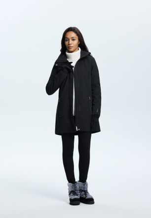 Luhta Softshelljacke LUHTA ILONIEMI, Damen, Gr. 40, schwarz (basic schwarz), Obermaterial: 98% Polyester, 2% Elasthan, Jacken Softshelljacke, atmungsaktiv, 