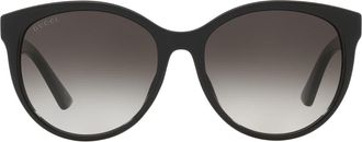 Gucci round-frame sunglasses - women - Acetate - 56 - Black