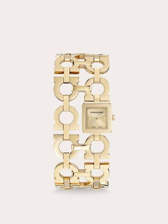 Ferragamo Women Double Gancini watch Gold