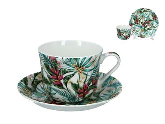 OEM Taza De Desayuno Con Platillo, Taza De T&eacute; Grande Botanica