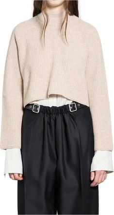 Max Mara Dames, Truien, Beige, Maat: S Wol