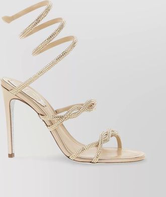 Rene Caovilla satin braid cleo sandals