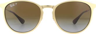 Ray-Ban Womens Sunglasses RB3539 112/T5 Gold Brown Gradient Metal - One Size