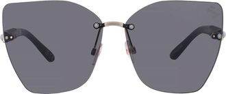 Betsey Johnson Smoke Butterfly Ladies Sunglasses 10267562.LTS GLDSMK