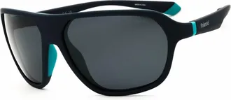 Polaroid Polarized Blue Pilot Unisex Sunglasses PLD 2152/S 0FLL/C3 59