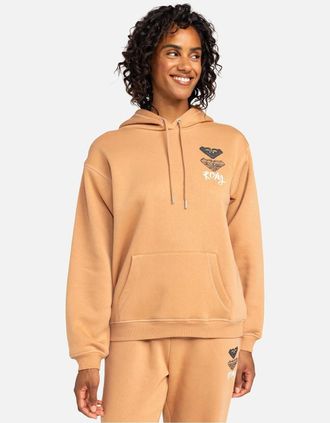 Roxy Womens Roxy Womens Surf Stoked Pullover Hoodie - Brown - Size: 10/8
