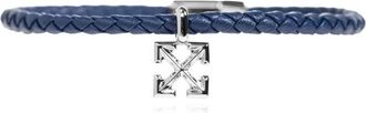 Off-white Leren Armband met Pijl - Heren - Armbanden - Blauw - M - Leer - Accessoires